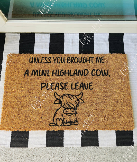 Highland Cow Doormat