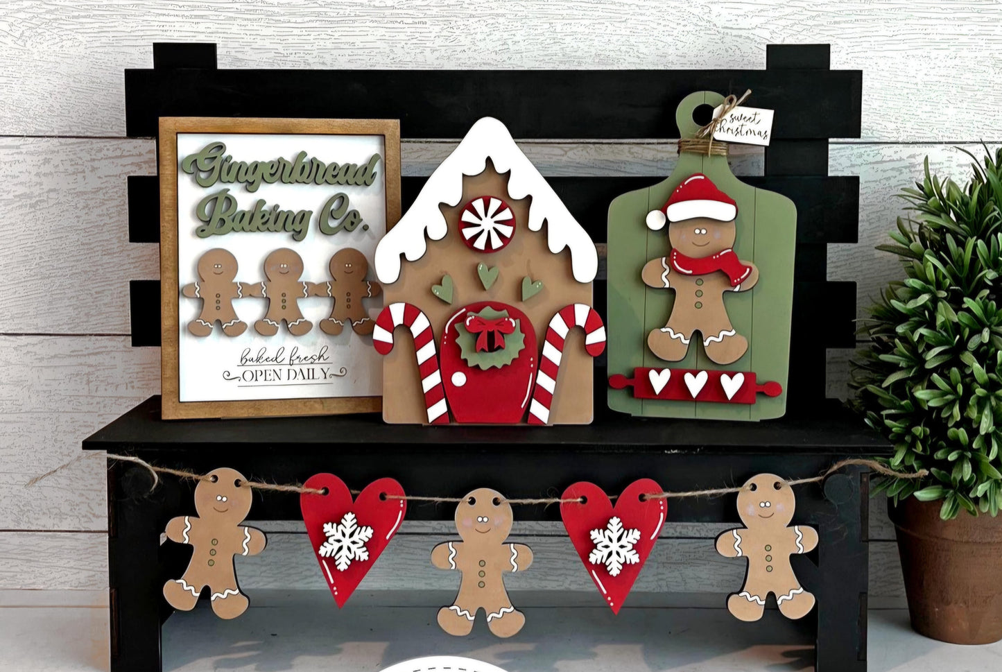 Gingerbread Bench Inserts