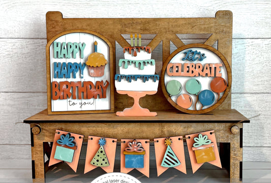 Birthday Bench Inserts