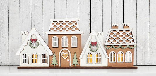 Gingerbread Village Votive Holder