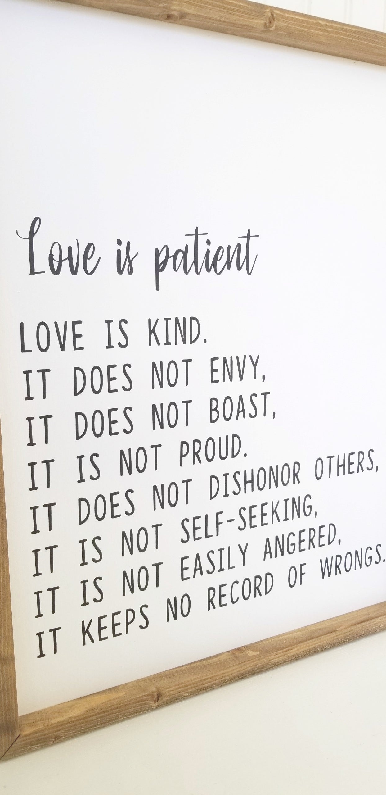 Love Is Patient Love Is Kind Sign Set
