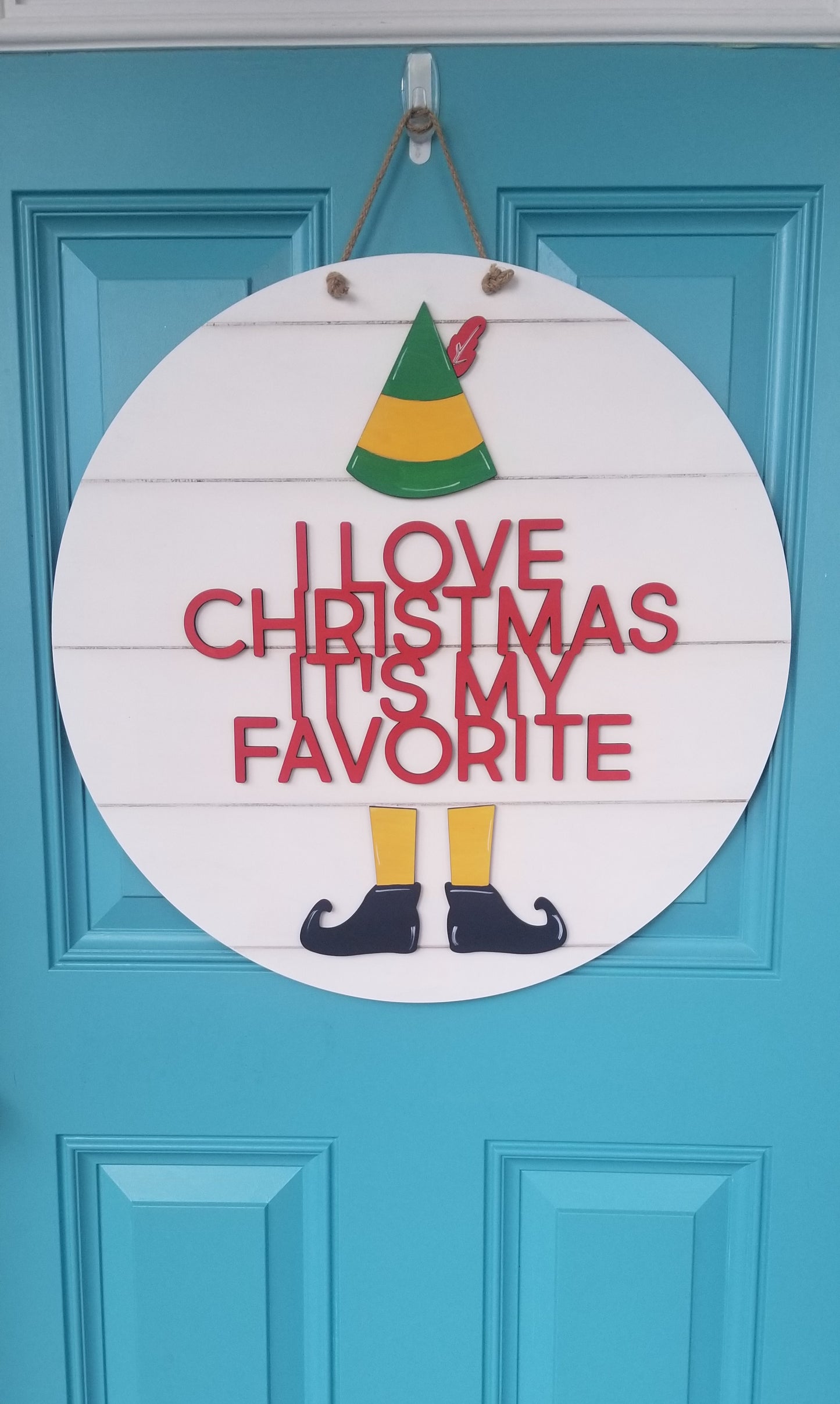 Buddy The Elf Door Hanger