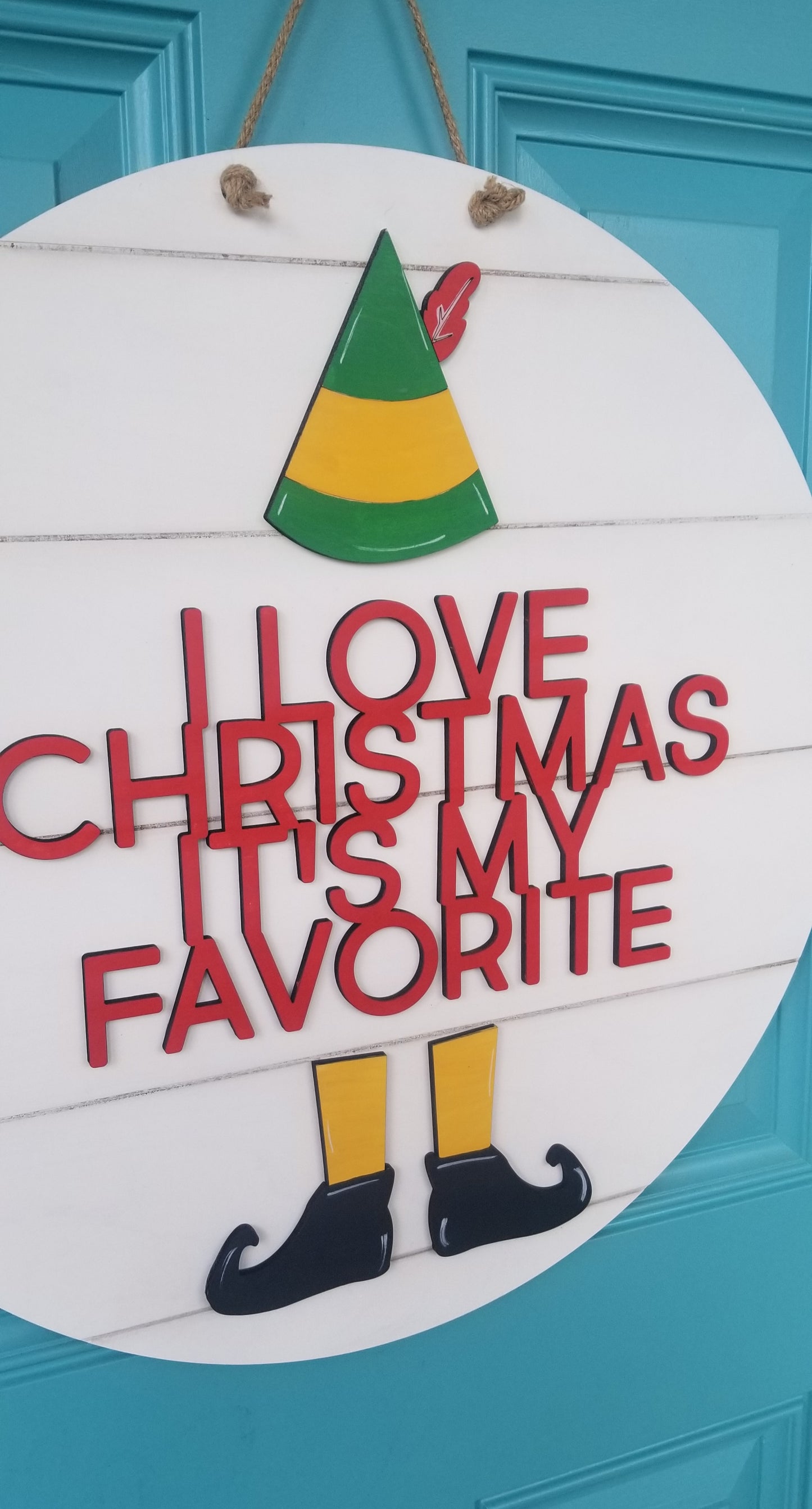 Buddy The Elf Door Hanger