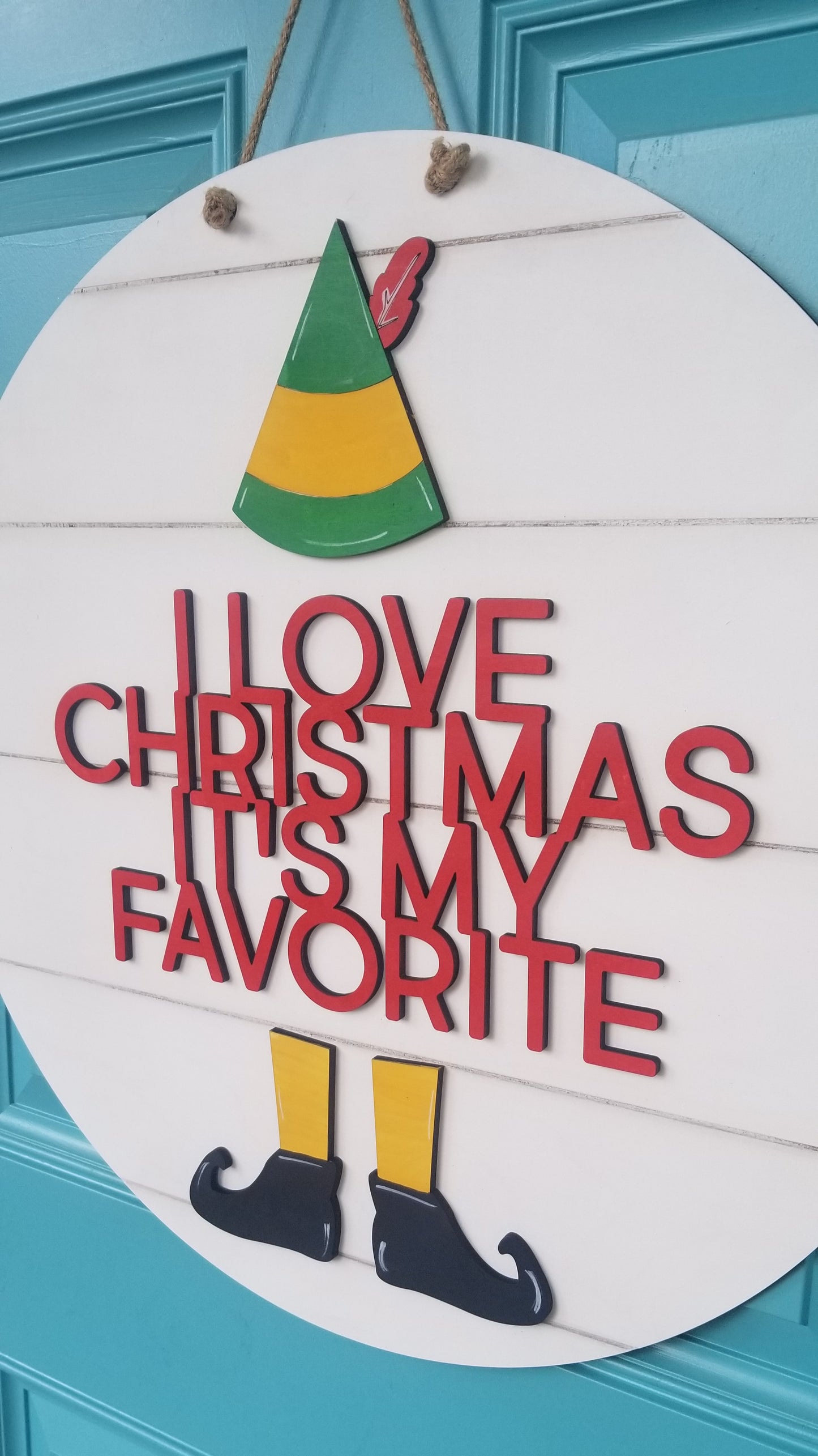 Buddy The Elf Door Hanger