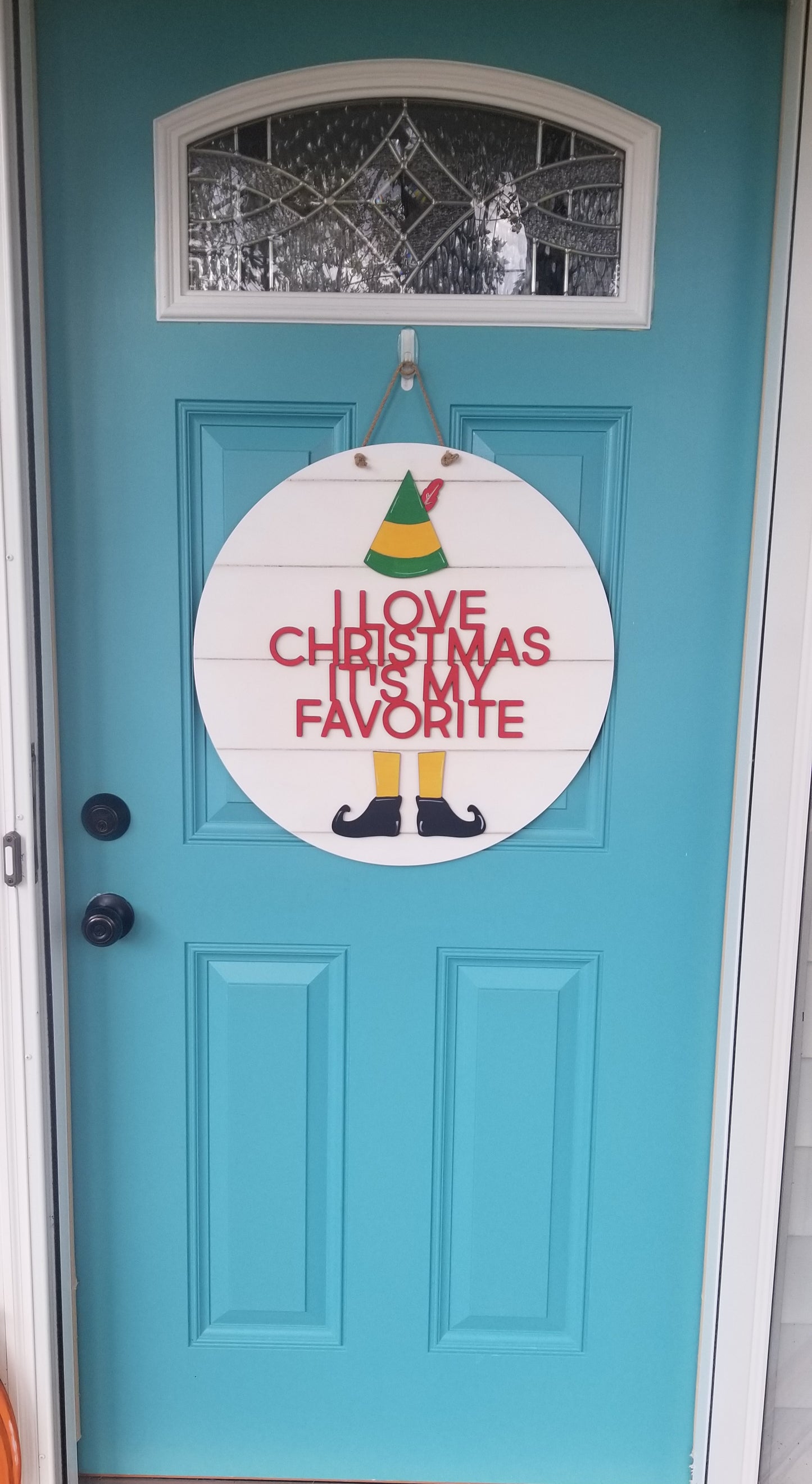 Buddy The Elf Door Hanger