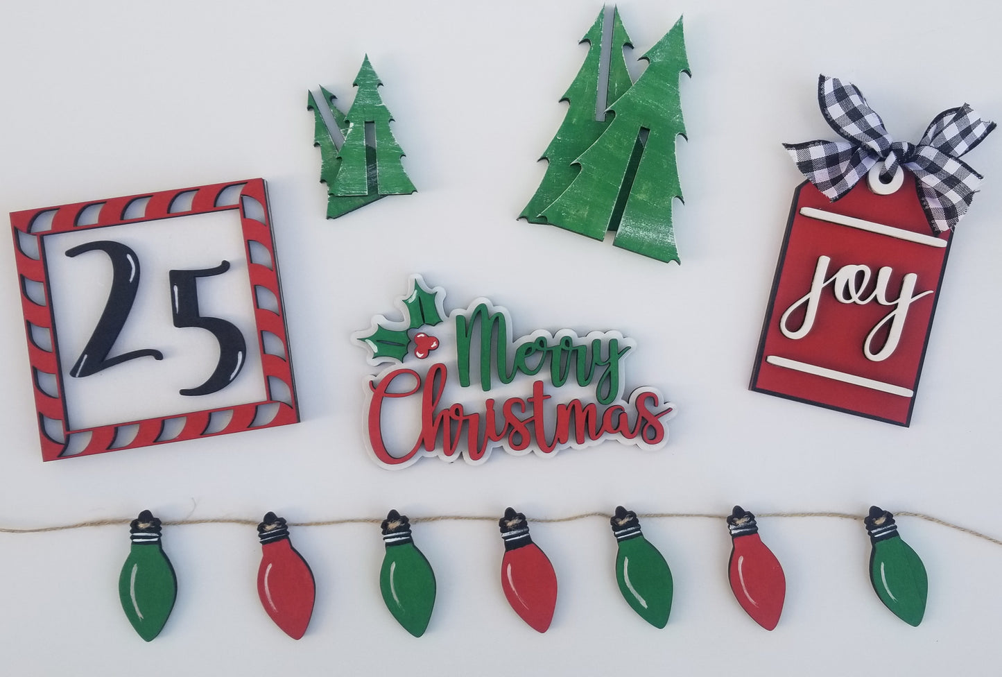 Christmas Tiered Tray Set- Traditional