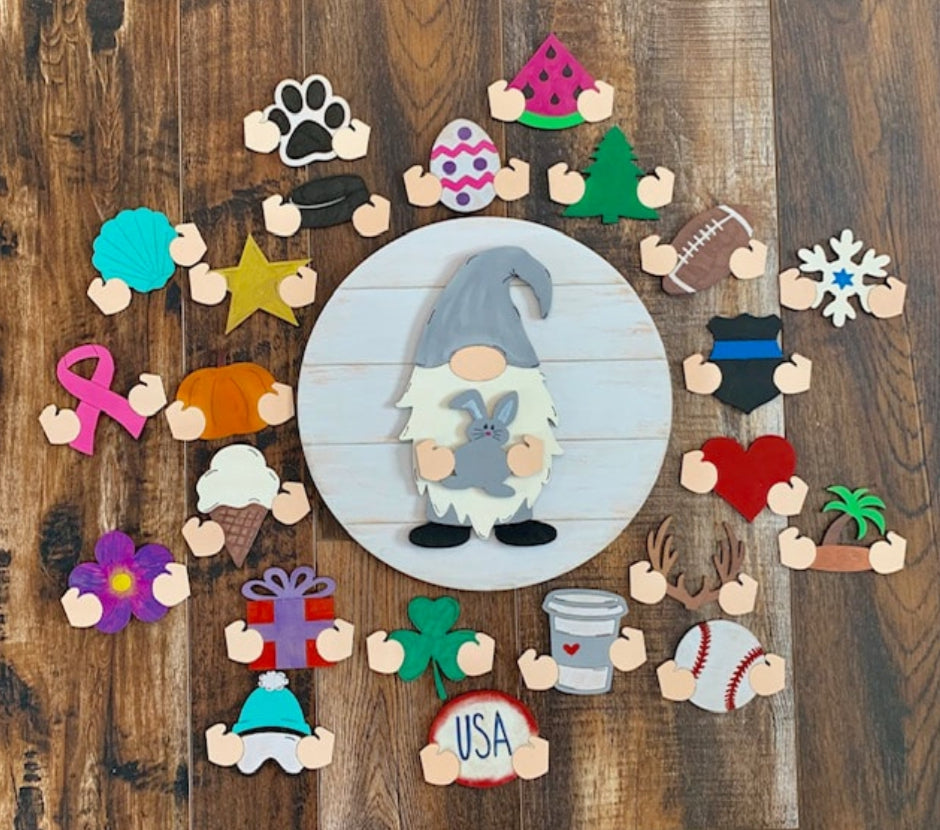 Interchangeable Gnome Door Hanger