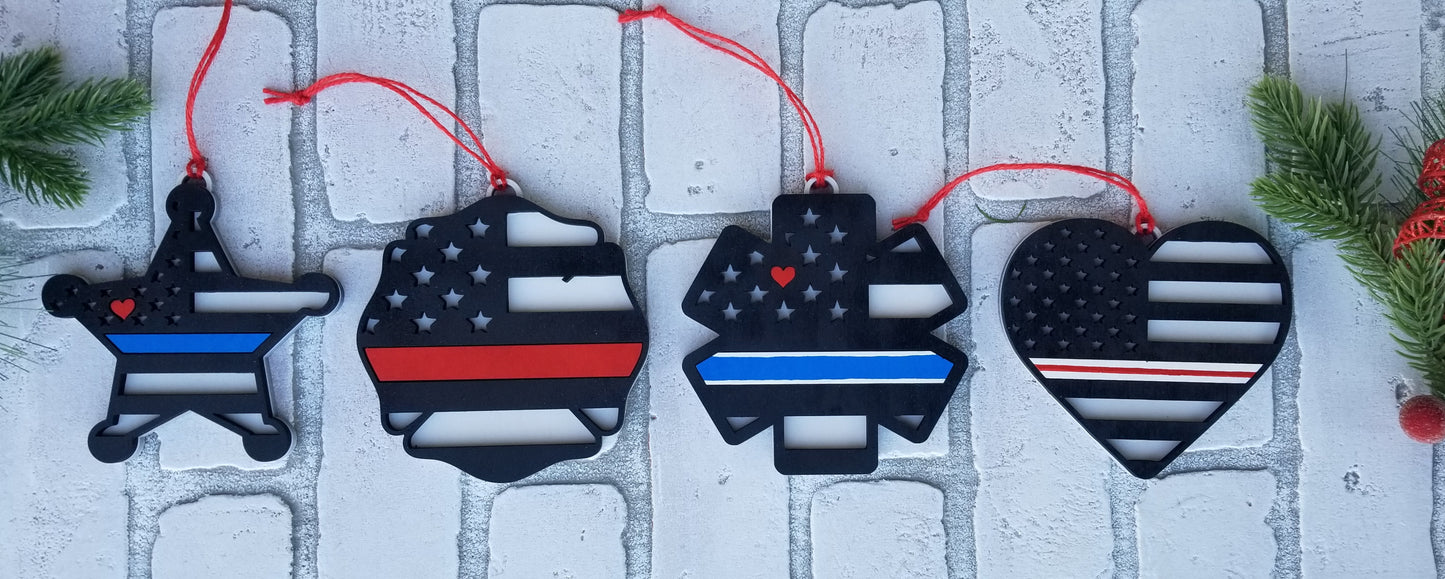 First Responder Ornaments