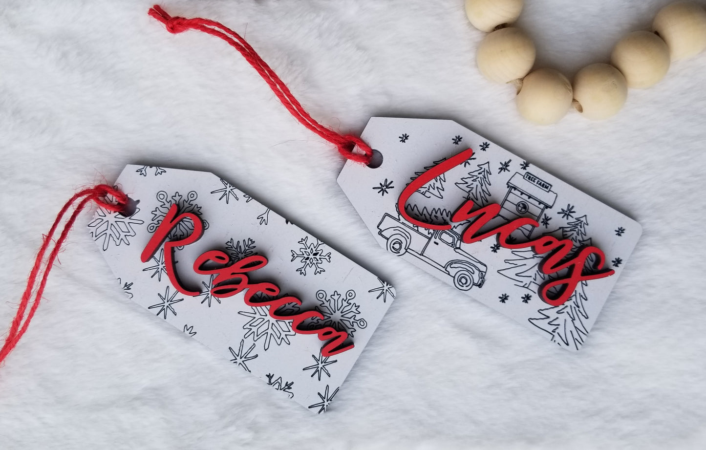 Stocking Tags with designs