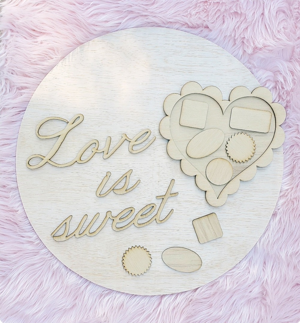Love Is Sweet Door Hanger