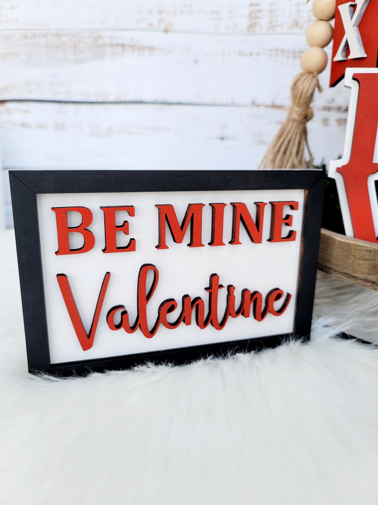 XOXO Valentines Day Tiered Tray Set