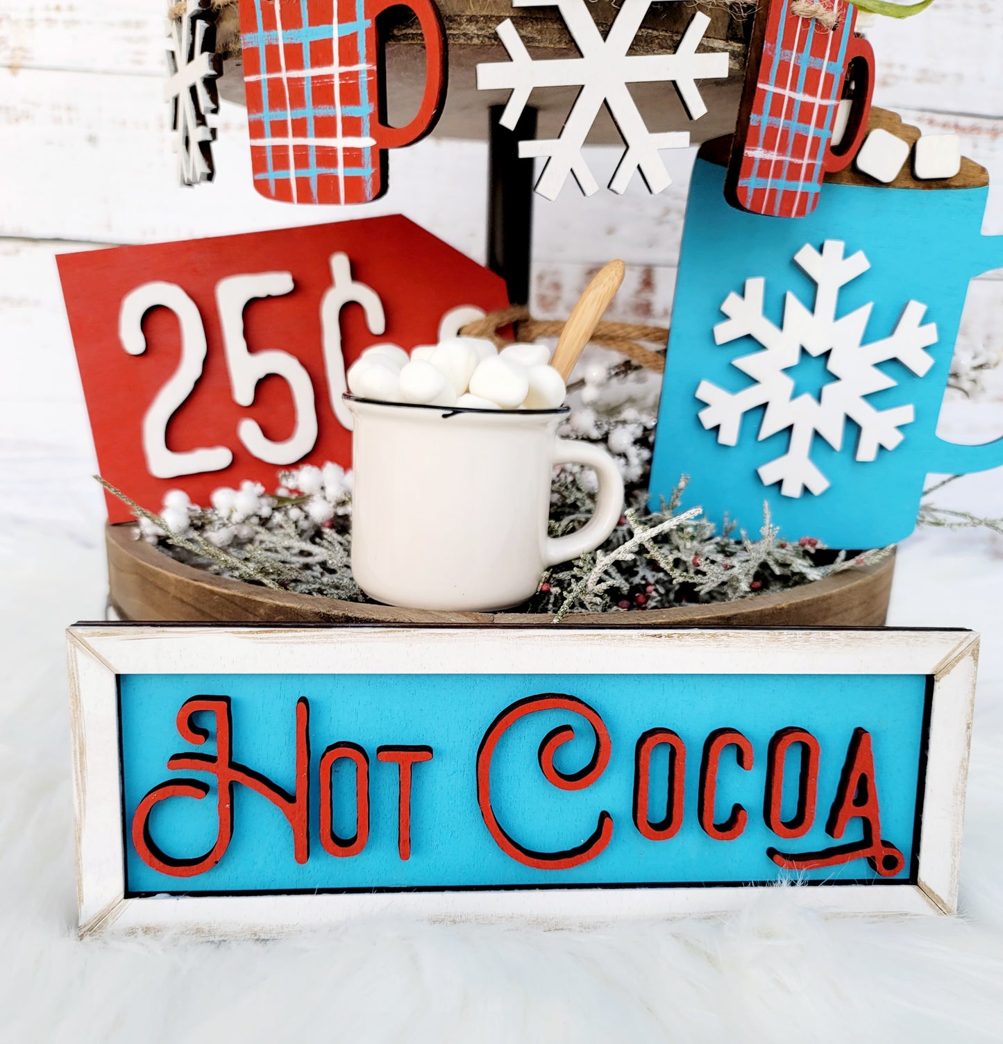Hot Cocoa Tiered Tray Set