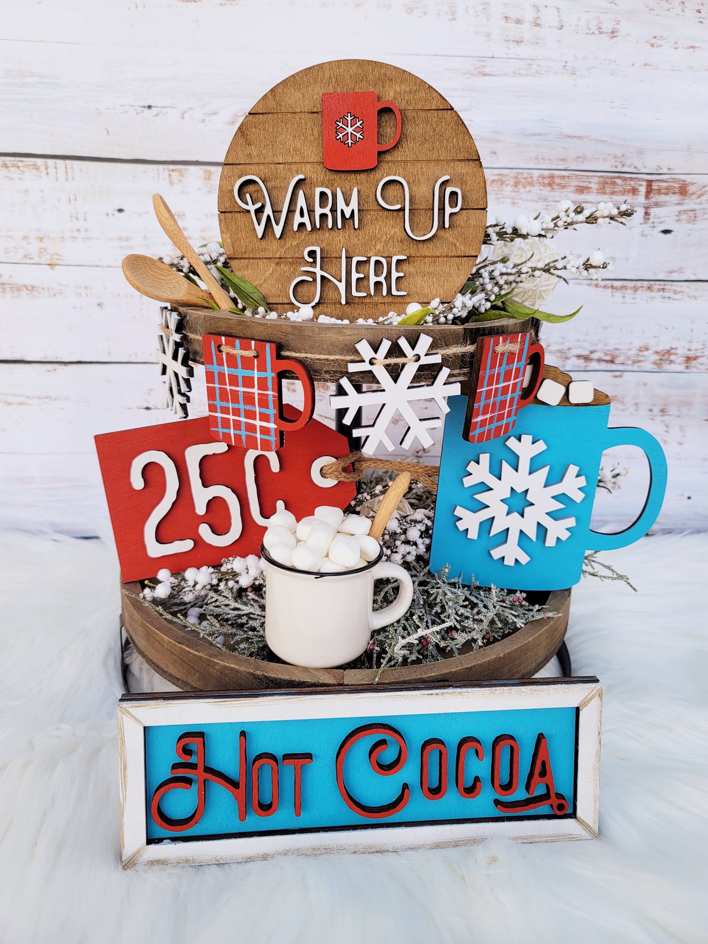 Hot Cocoa Tiered Tray Set