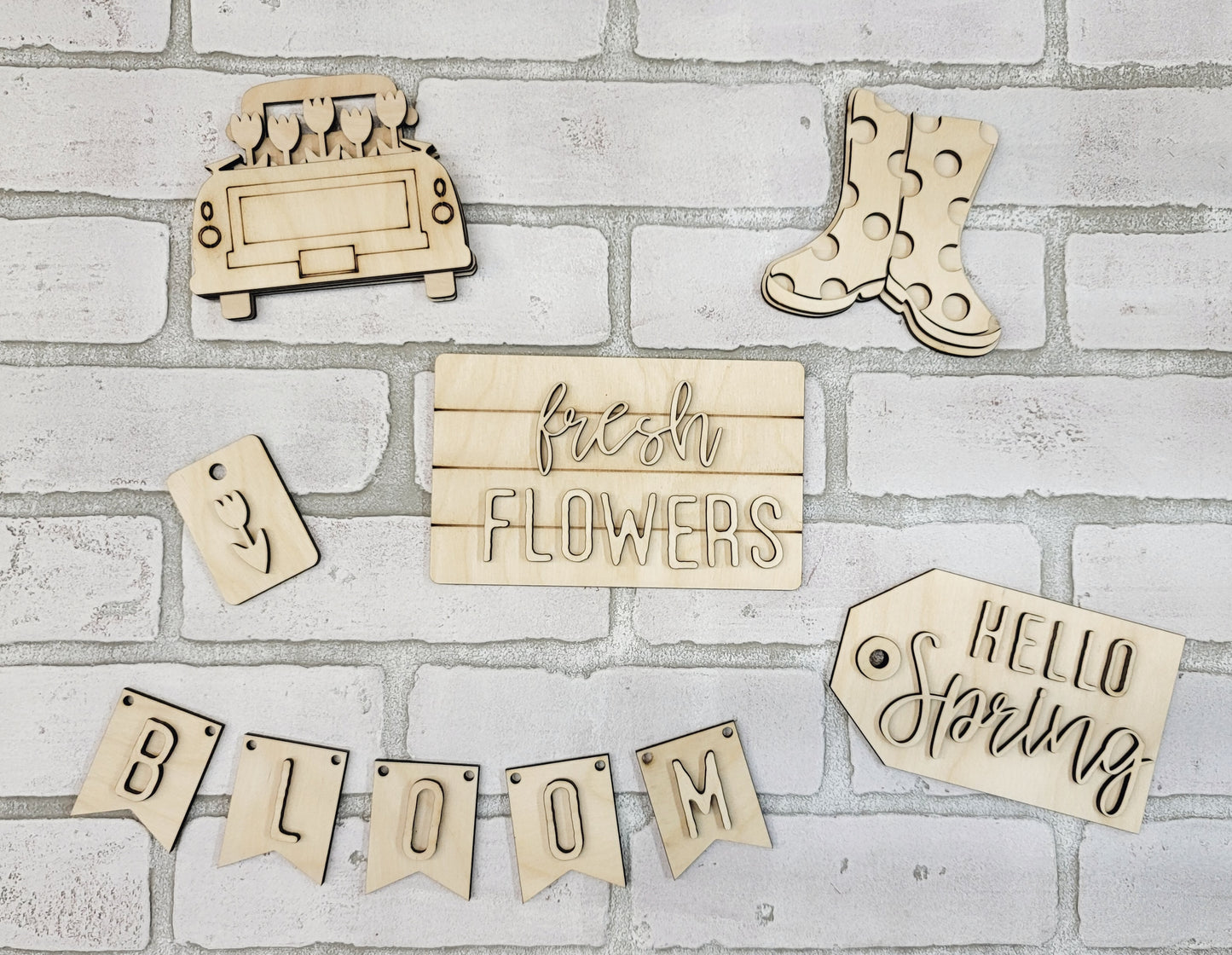 Spring Tiered Tray Set