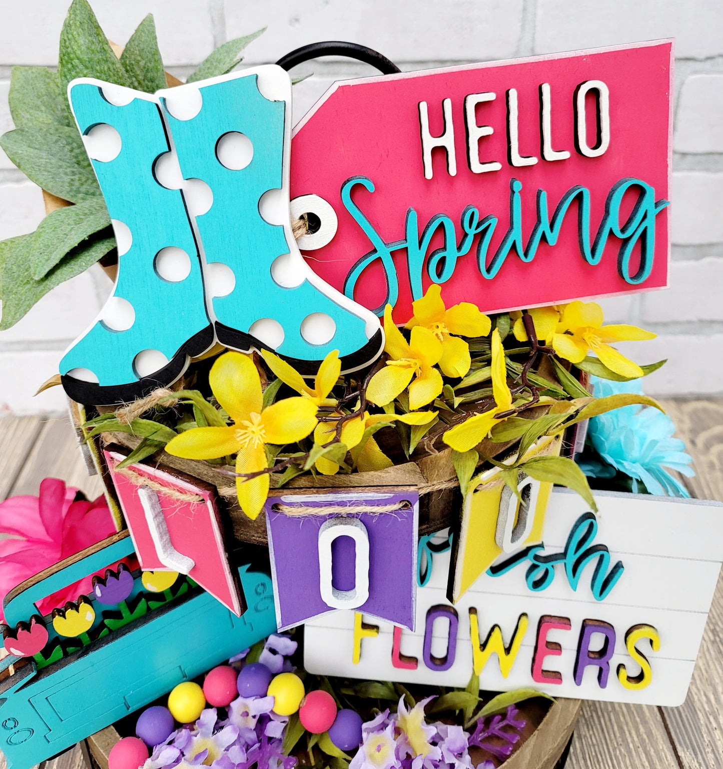 Spring Tiered Tray Set