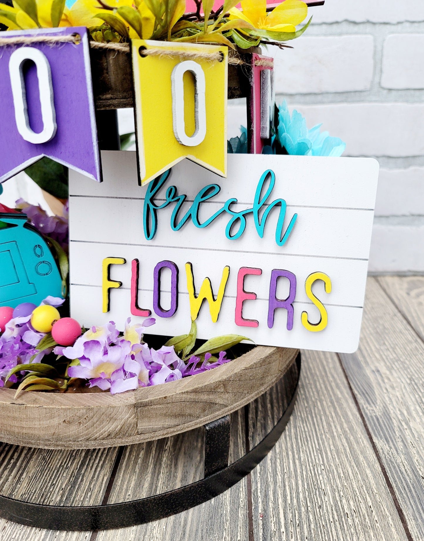 Spring Tiered Tray Set