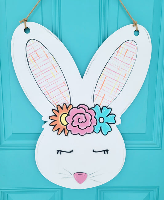 Girl Bunny Door Hanger