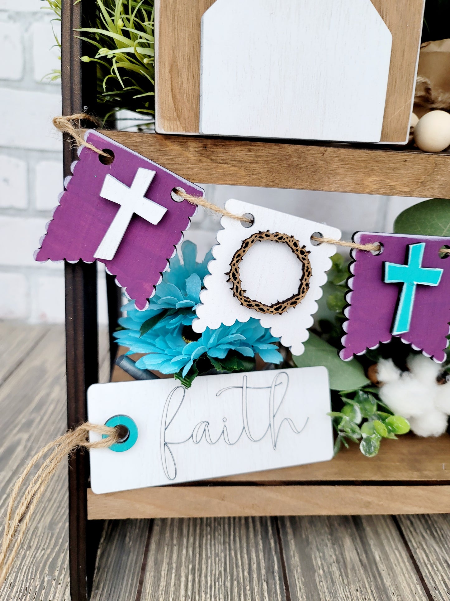 He is Risen Tiered Tray Set