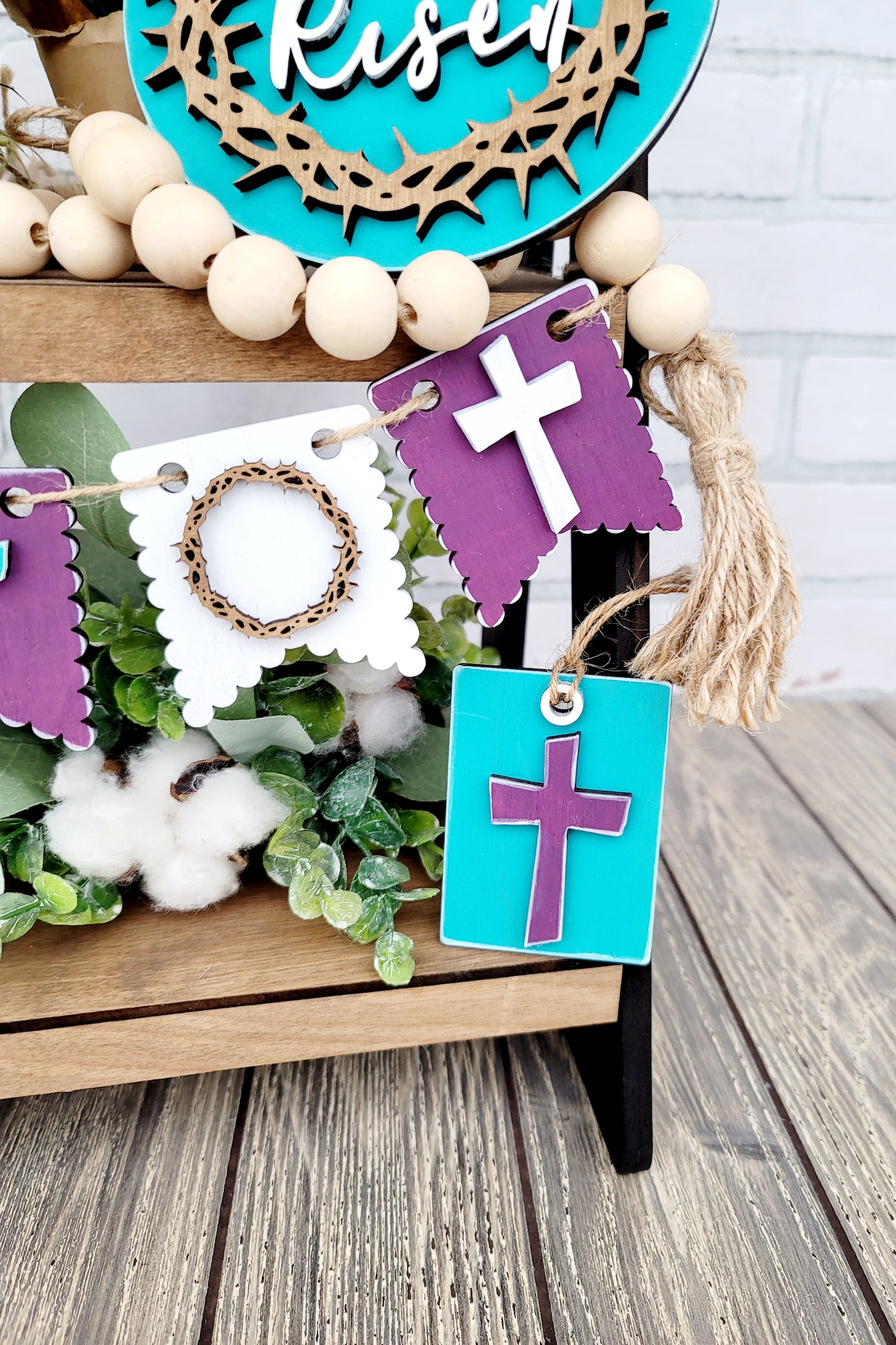 He is Risen Tiered Tray Set