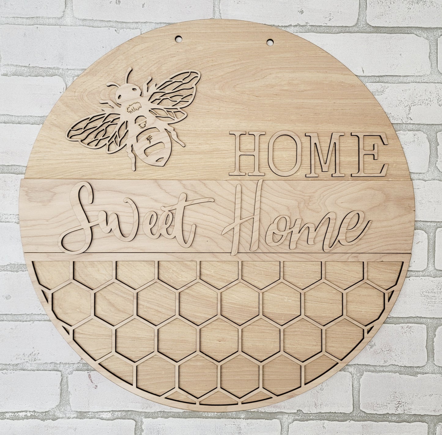 Home Sweet Home Bee Door Hanger