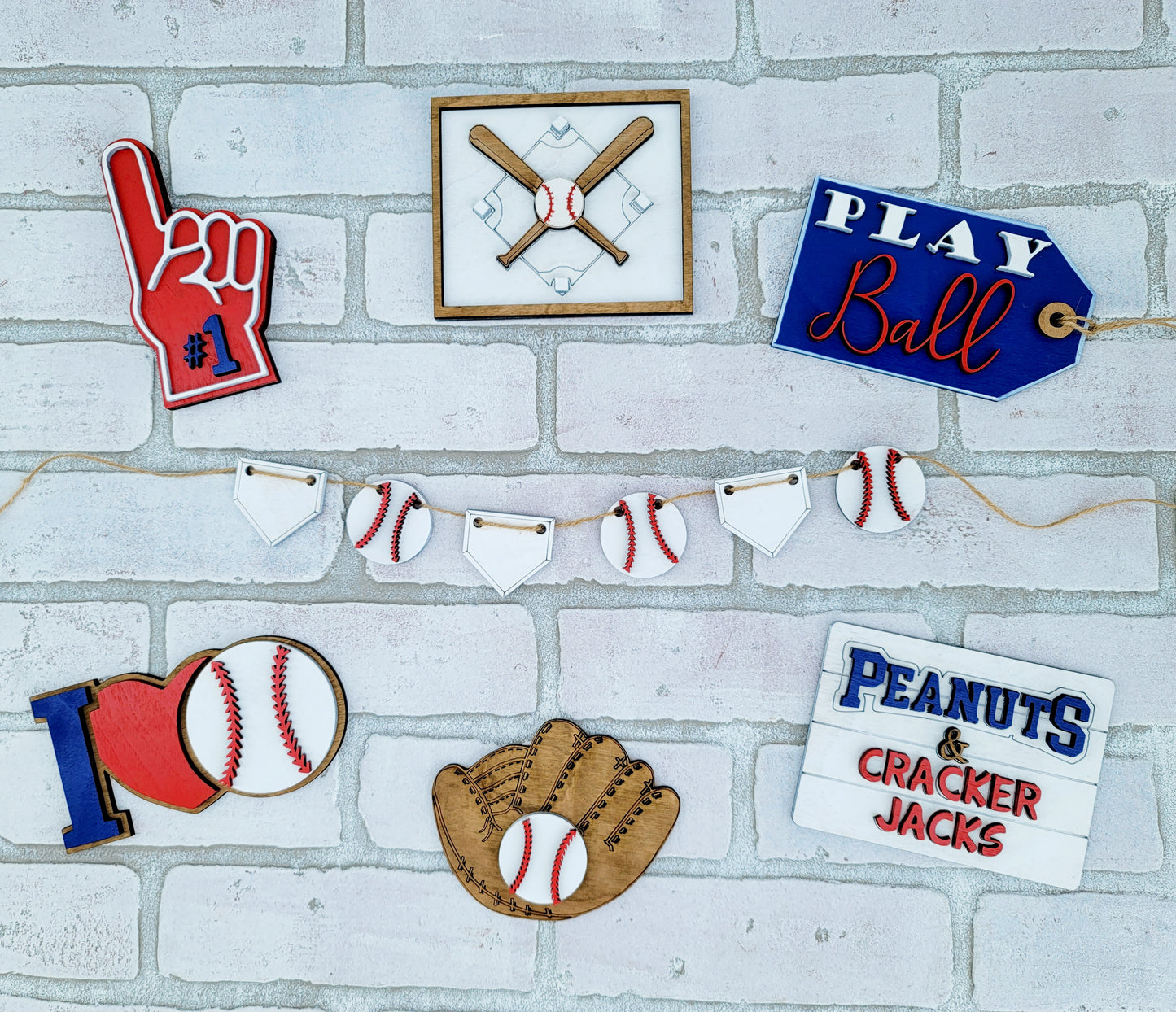 Baseball/Softball Tiered Tray Set