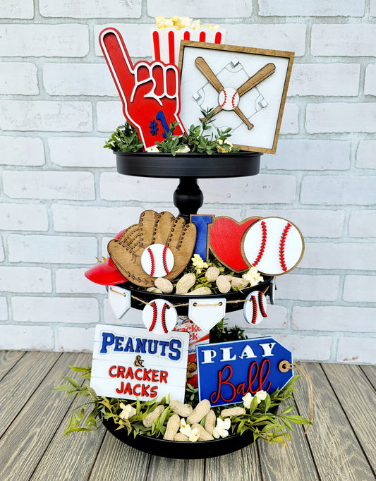 Baseball/Softball Tiered Tray Set