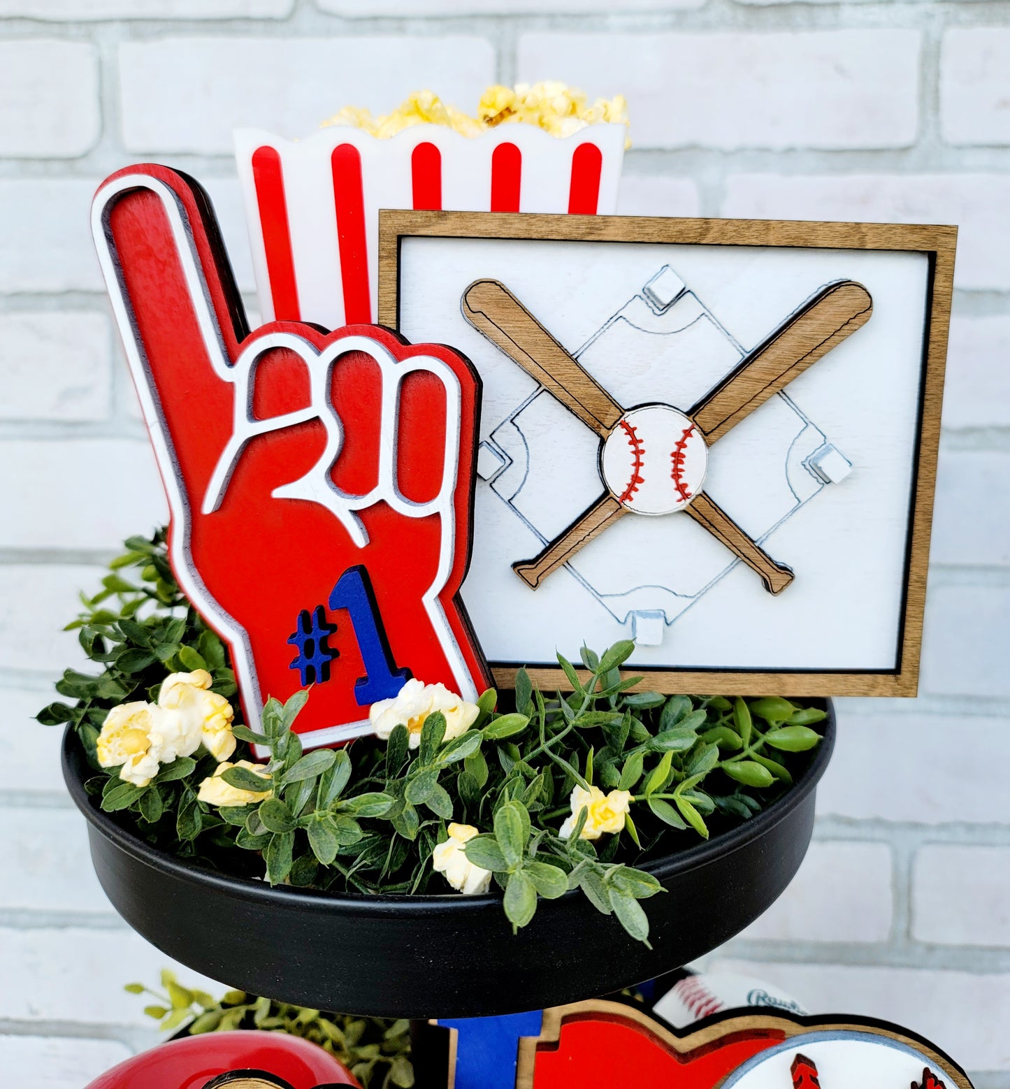 Baseball/Softball Tiered Tray Set