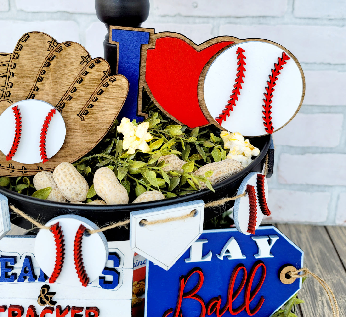 Baseball/Softball Tiered Tray Set