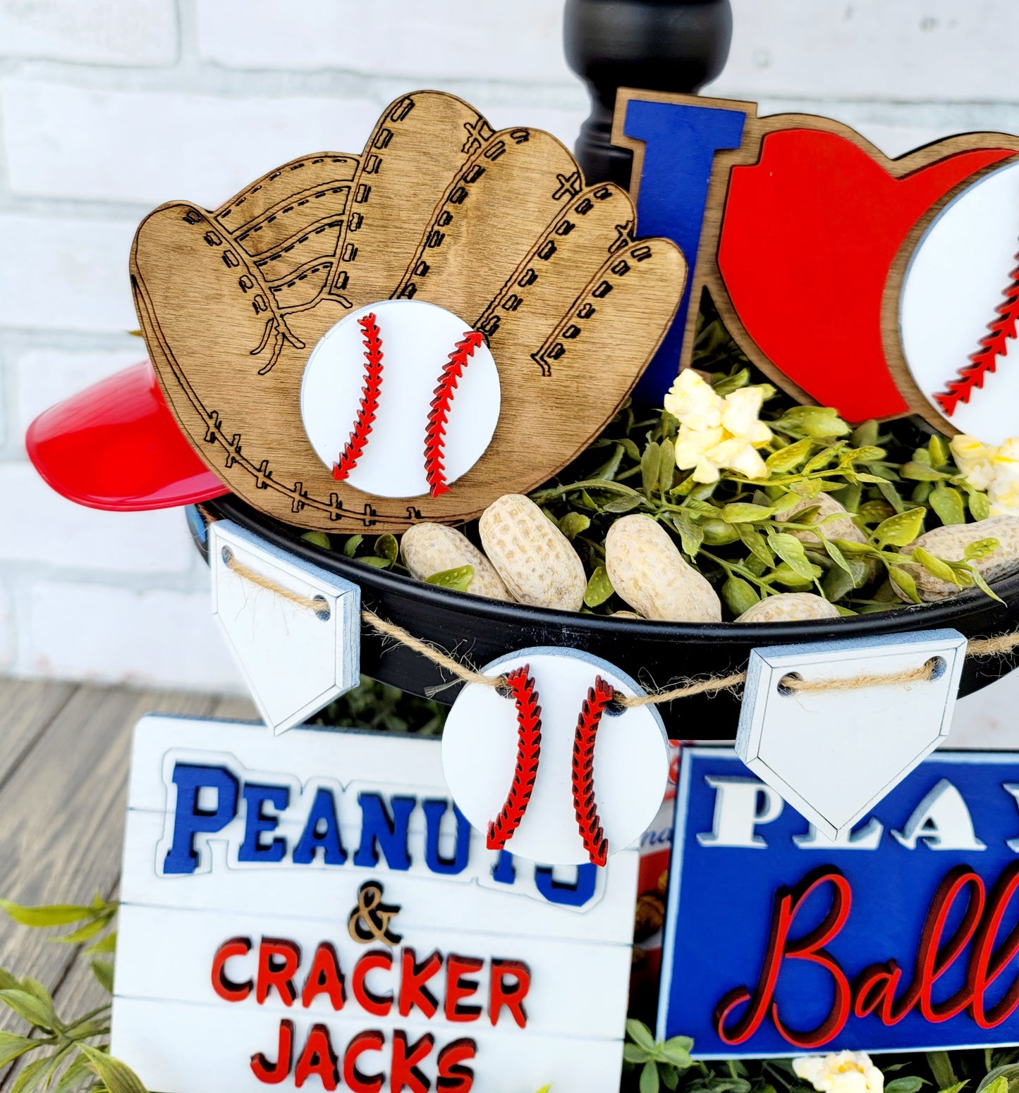 Baseball/Softball Tiered Tray Set
