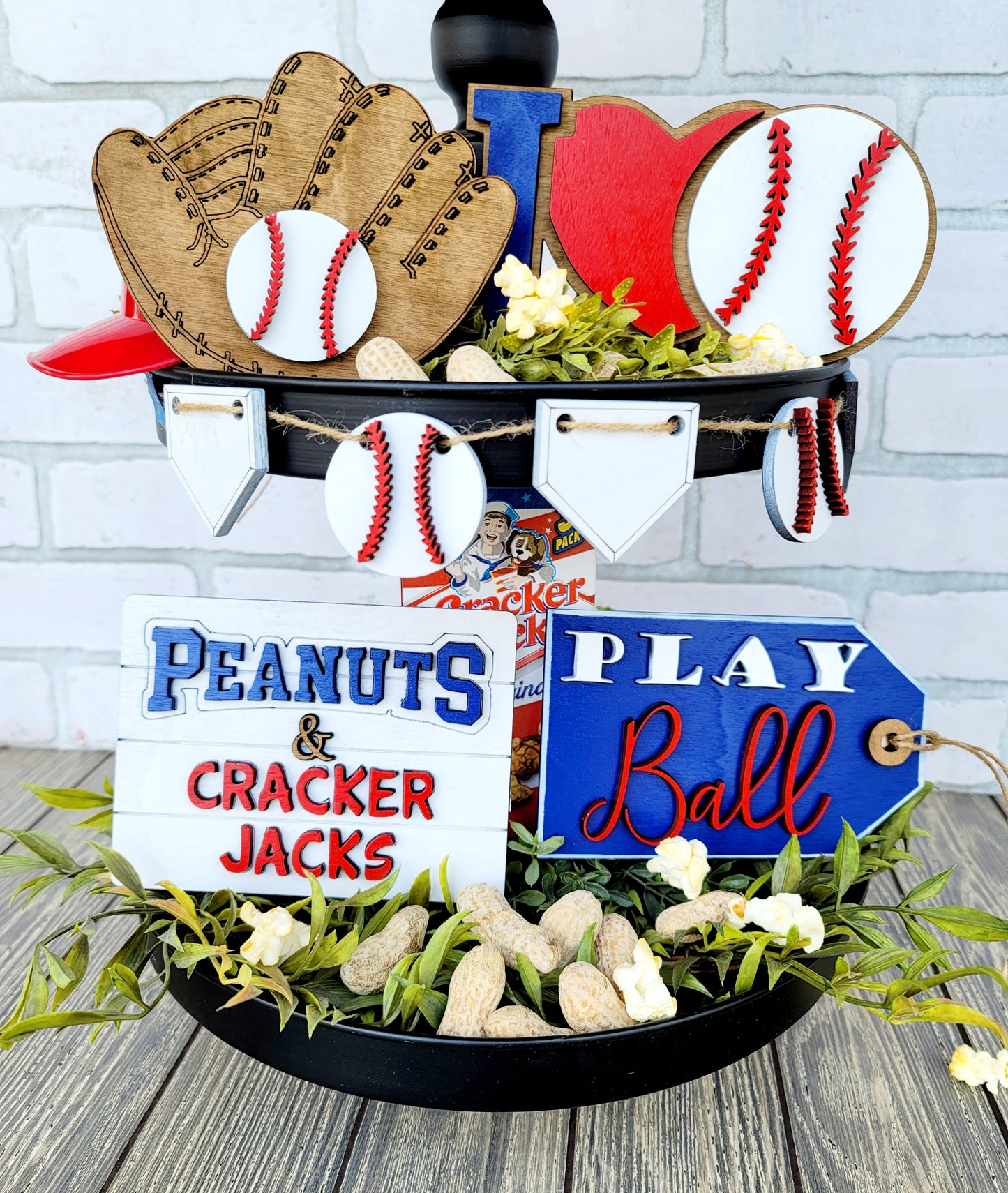 Baseball/Softball Tiered Tray Set