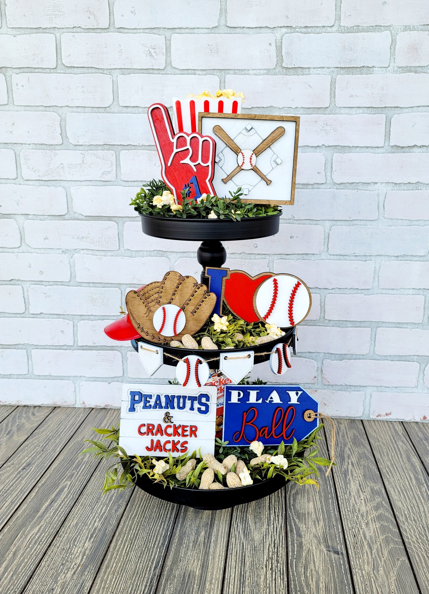 Baseball/Softball Tiered Tray Set