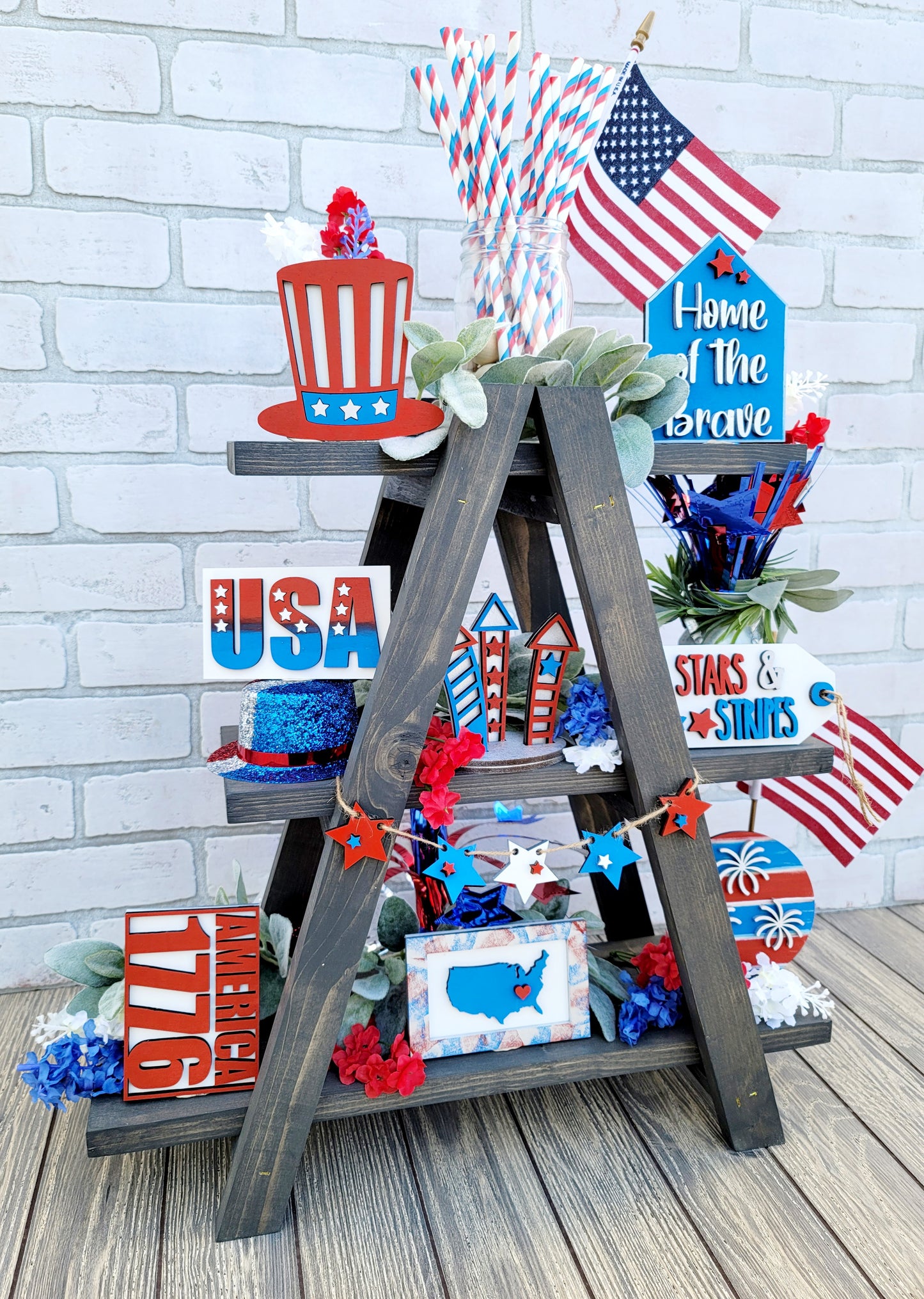 Patriotic/ 4th of July Tiered Tray Set