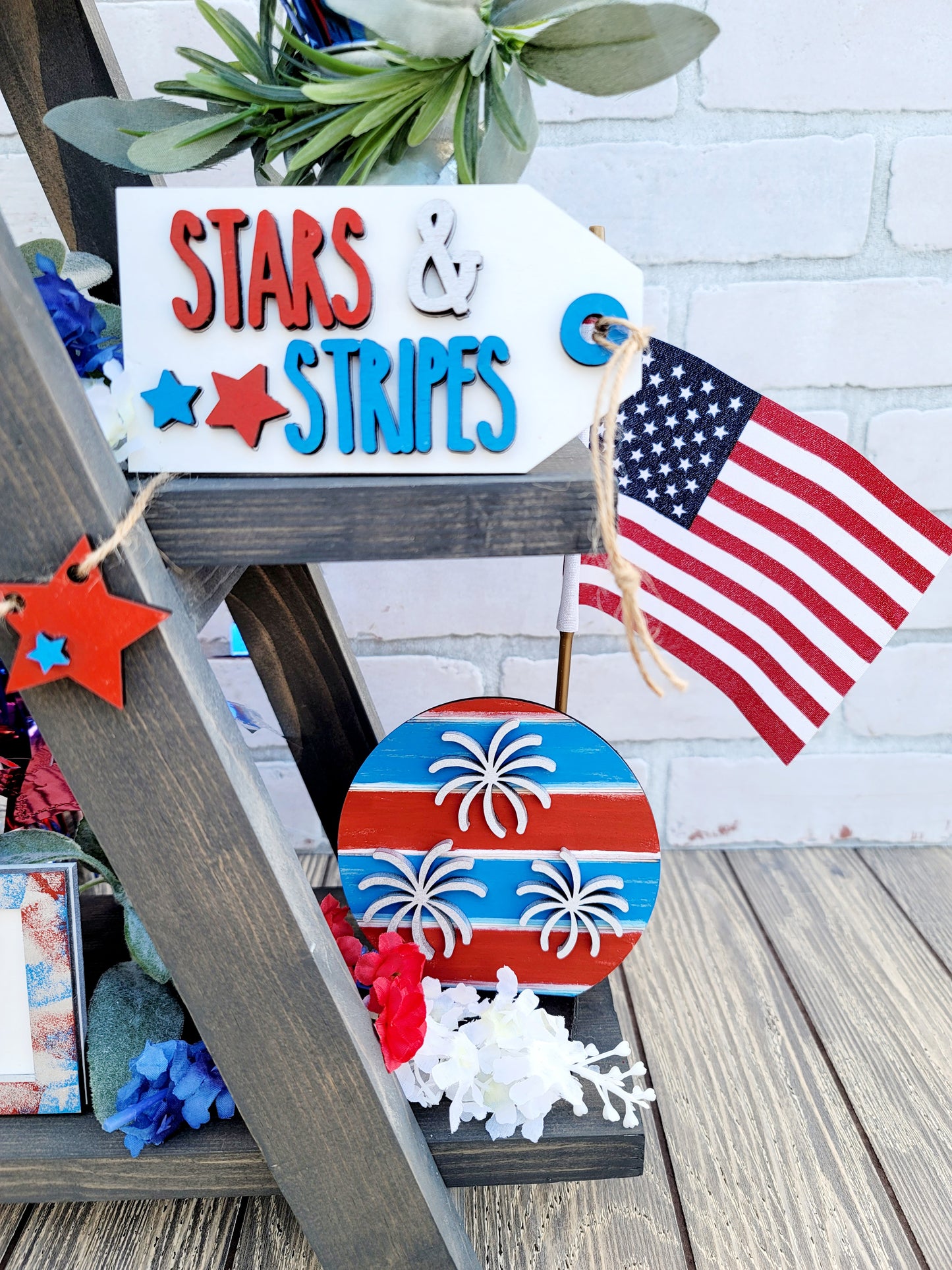 Patriotic/ 4th of July Tiered Tray Set