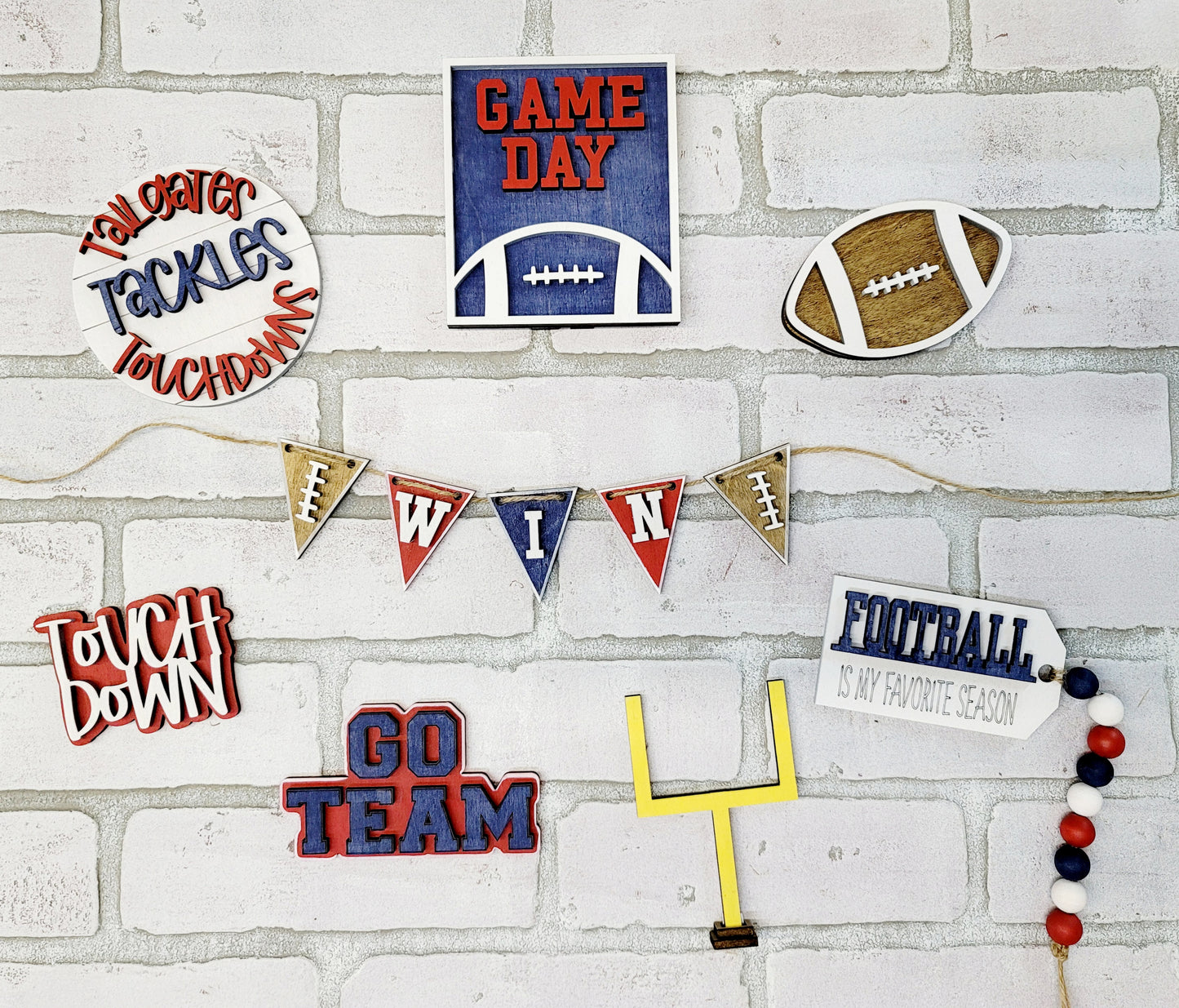 Football / Game Day Tiered Tray Set