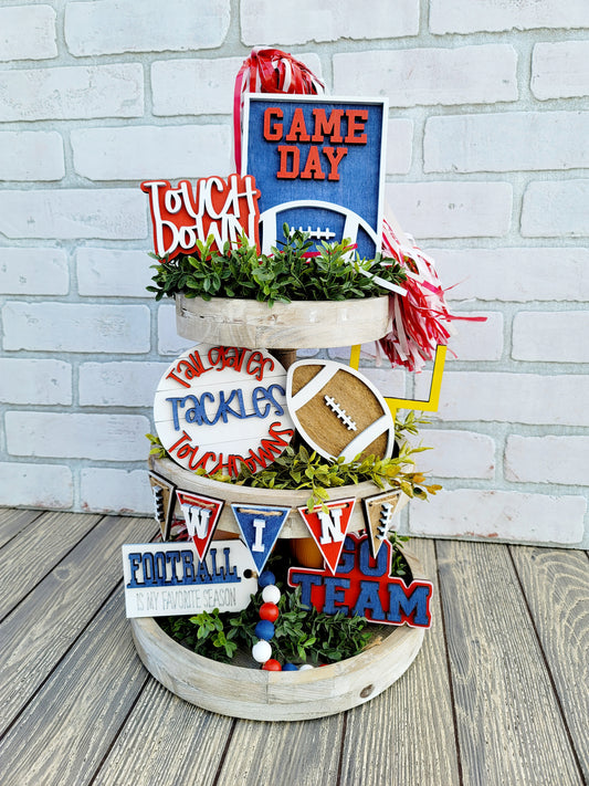 Football / Game Day Tiered Tray Set