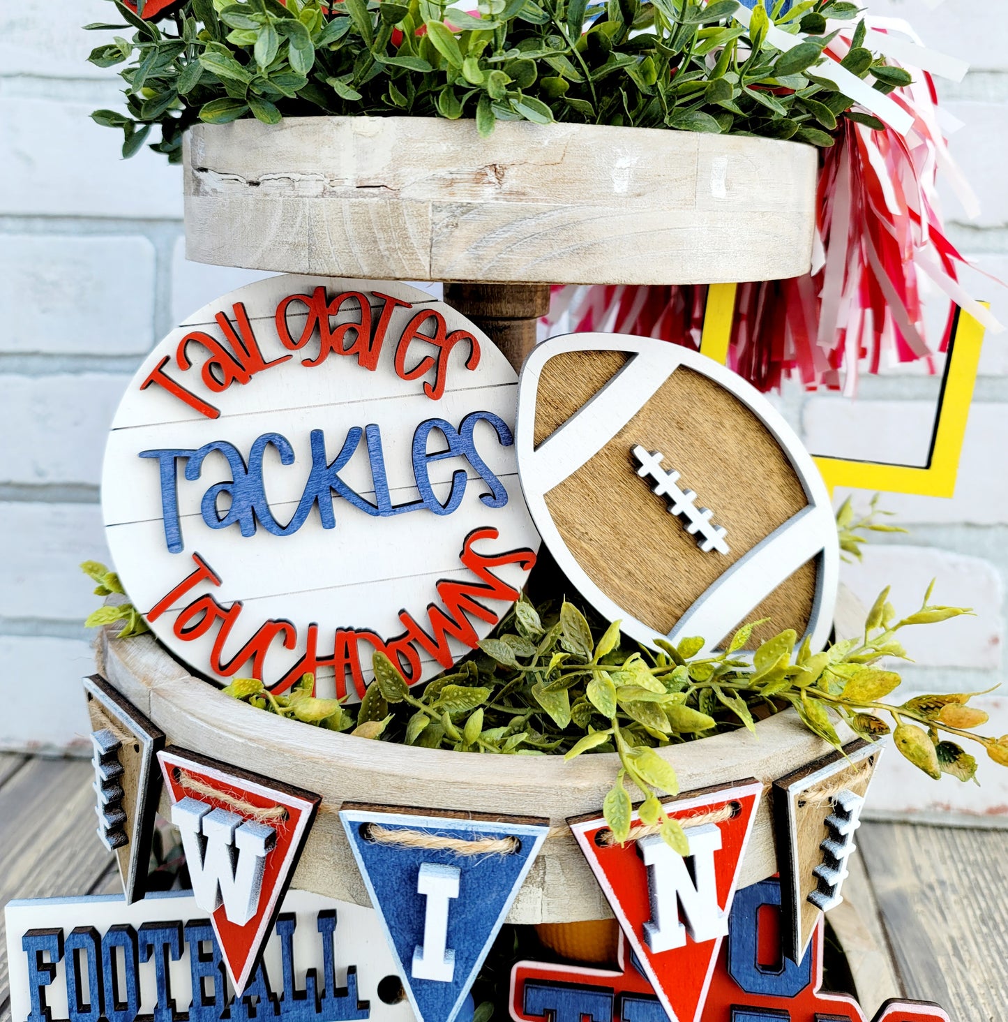 Football / Game Day Tiered Tray Set