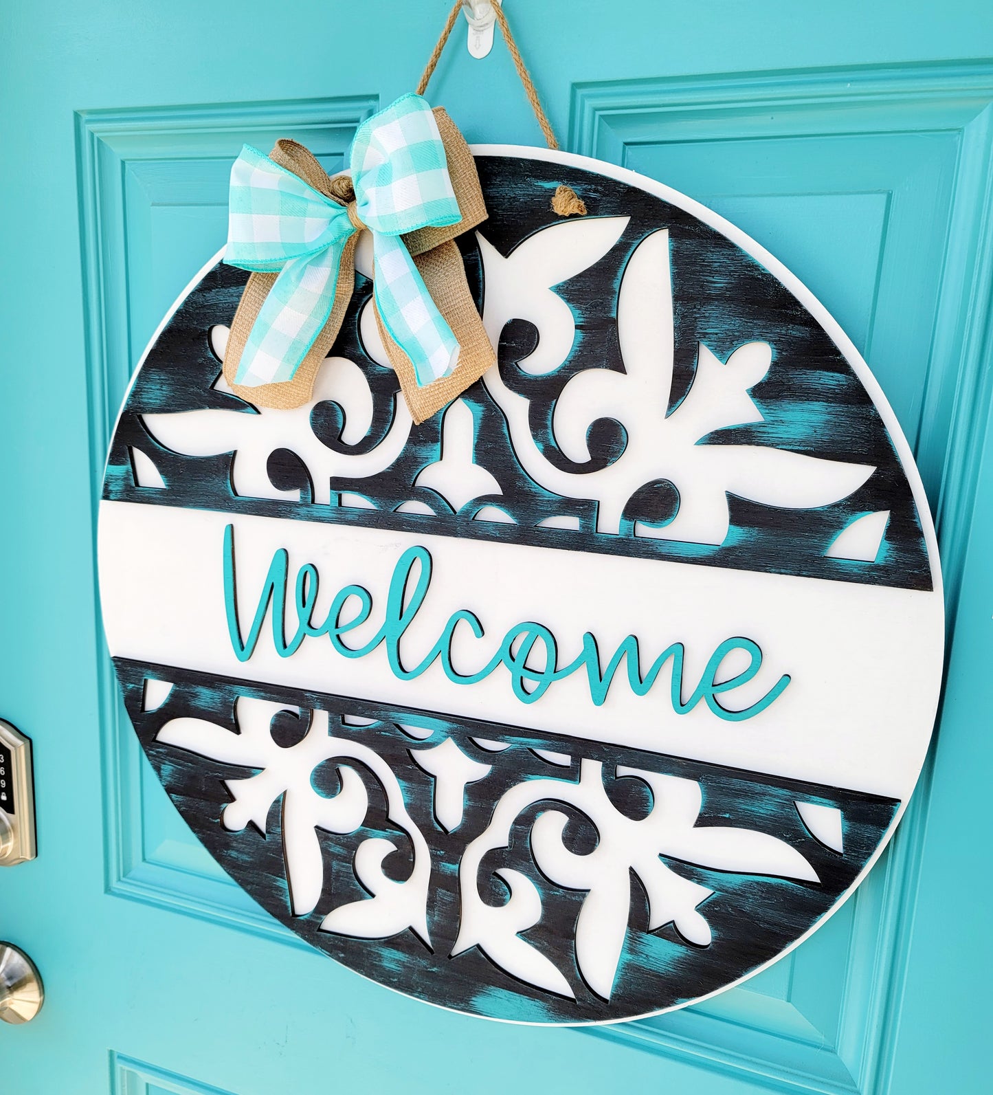 Welcome Moroccan Style Door Hanger