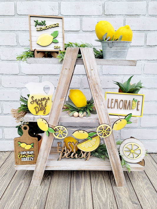Lemon Tiered Tray Set