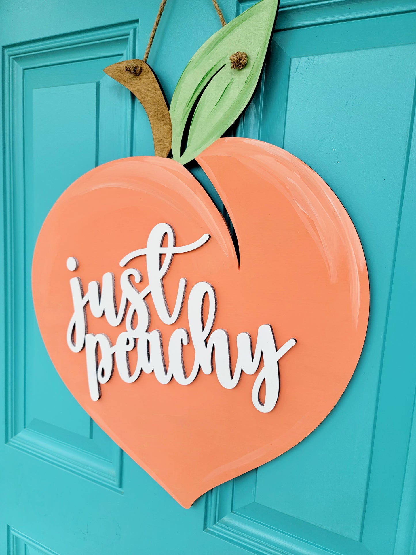 Just Peachy Door Hanger