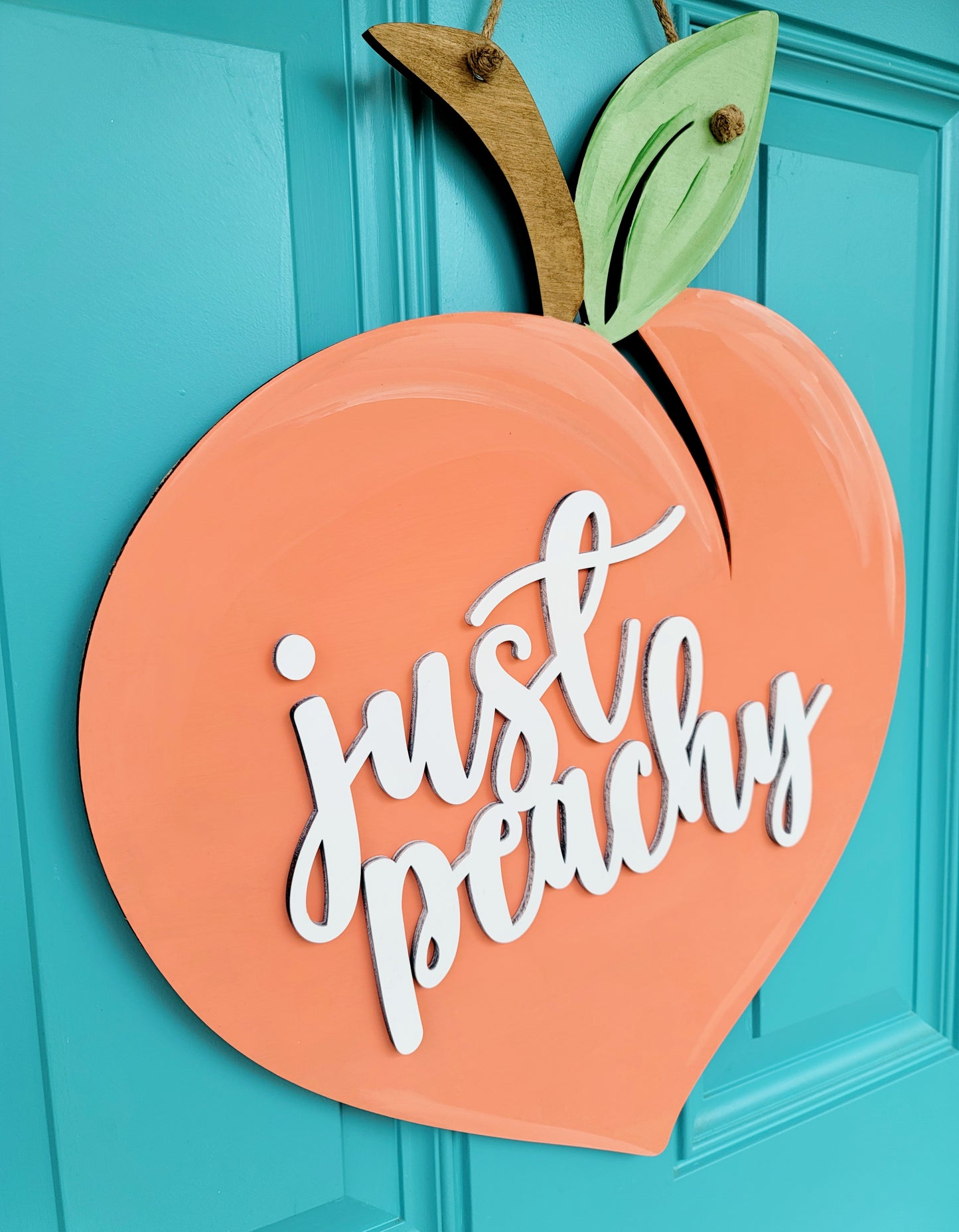 Just Peachy Door Hanger