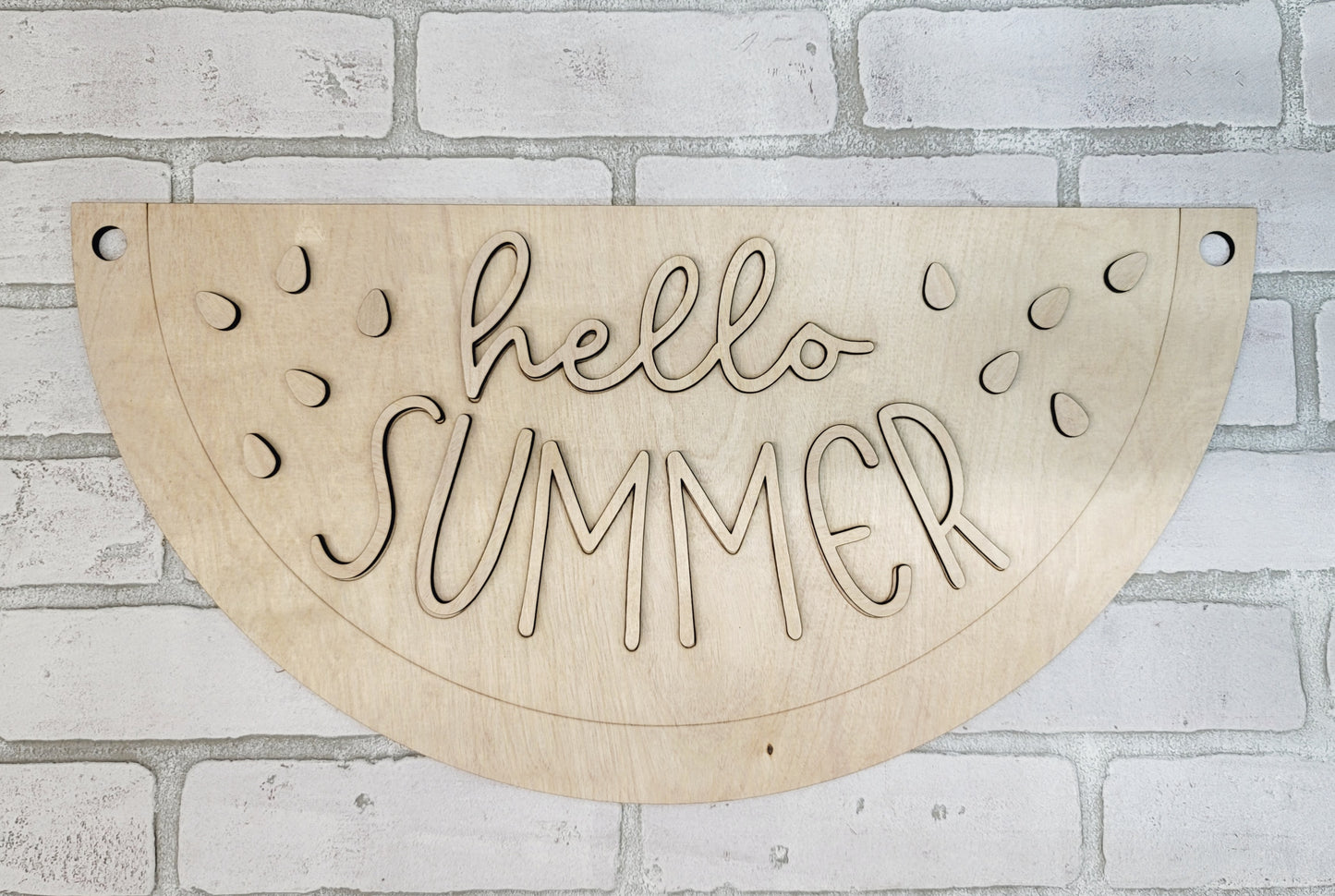 Hello Summer Watermelon Door Hanger