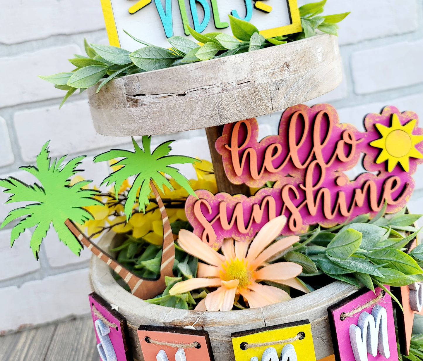 Summer Vibes Tiered Tray Set