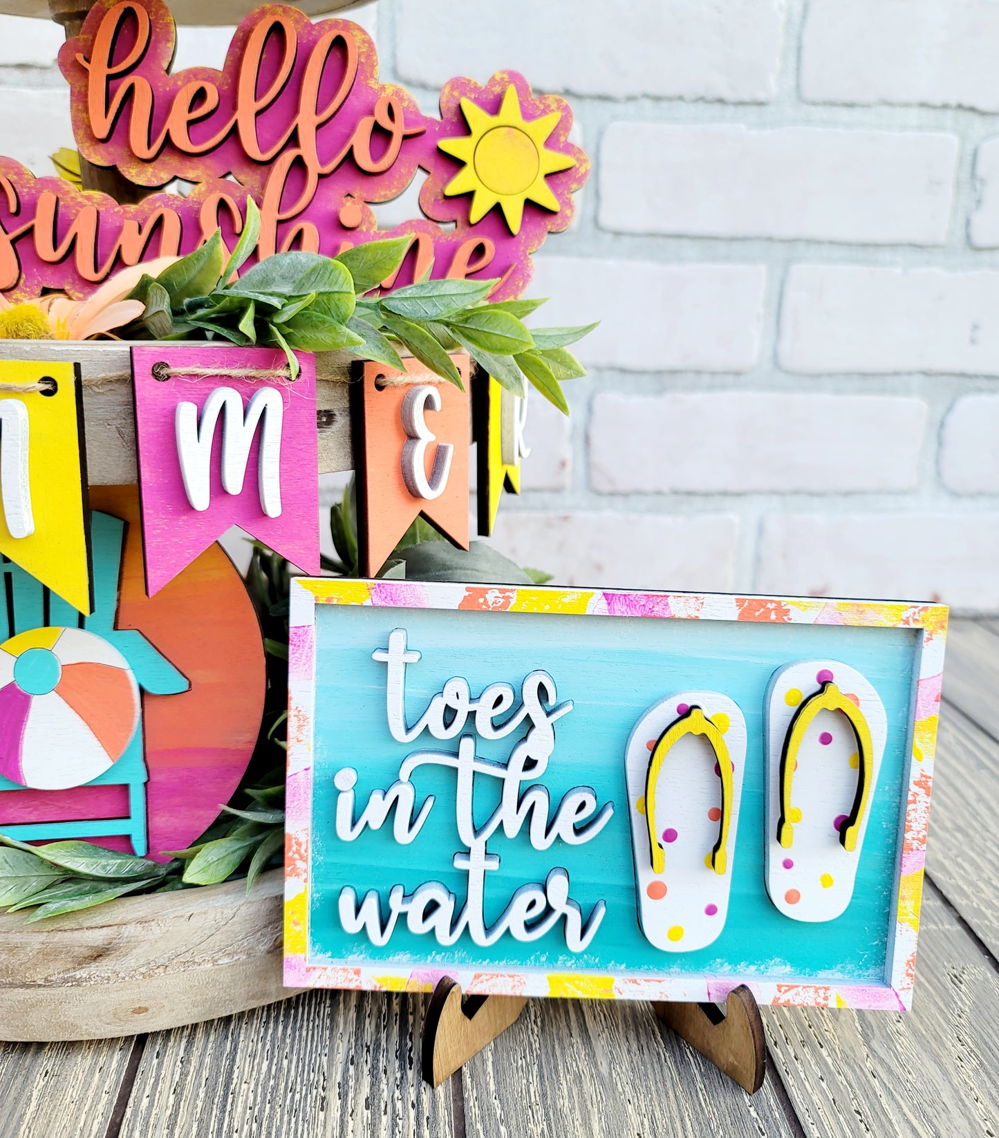 Summer Vibes Tiered Tray Set