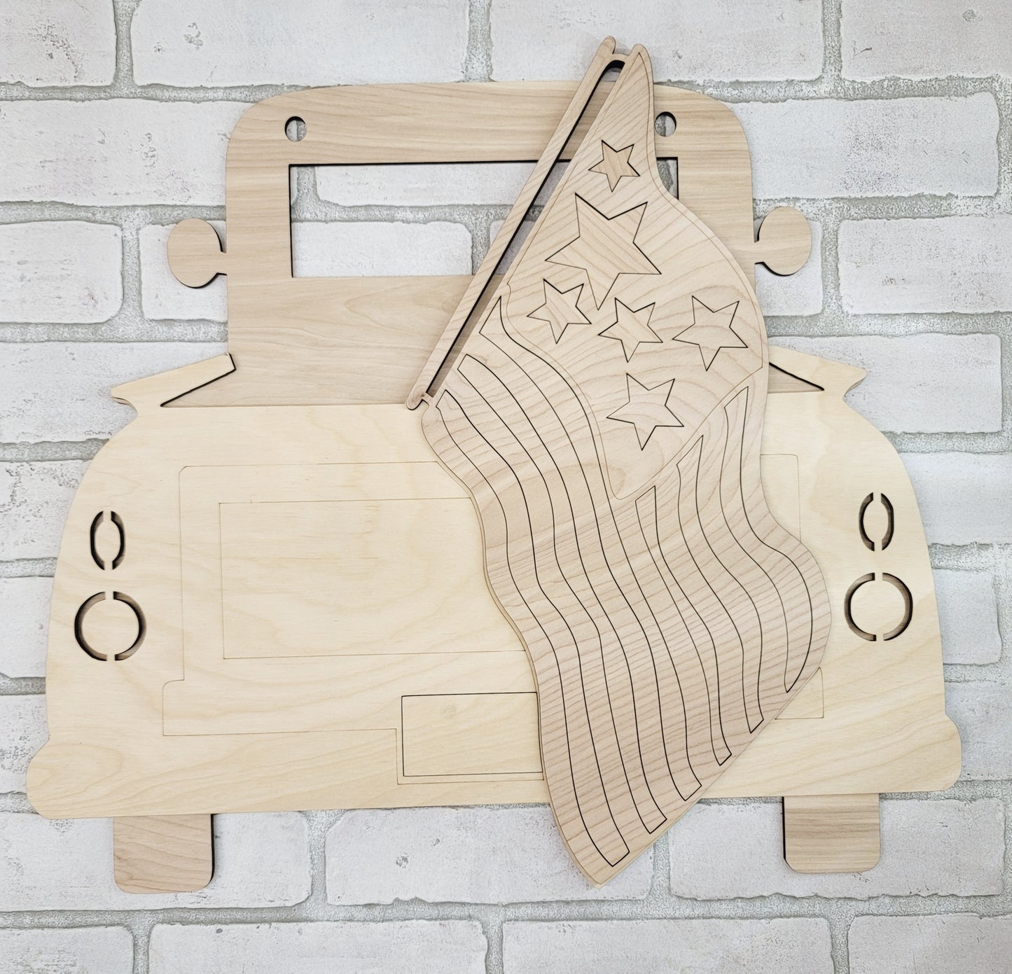 Patriotic Truck Door Hanger