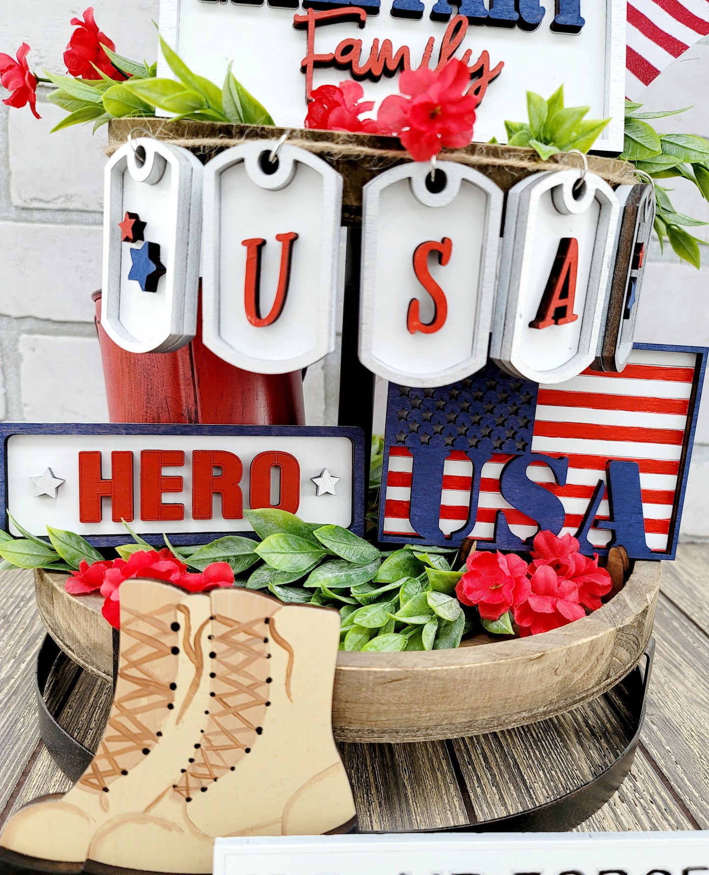 Military Tiered Tray Set