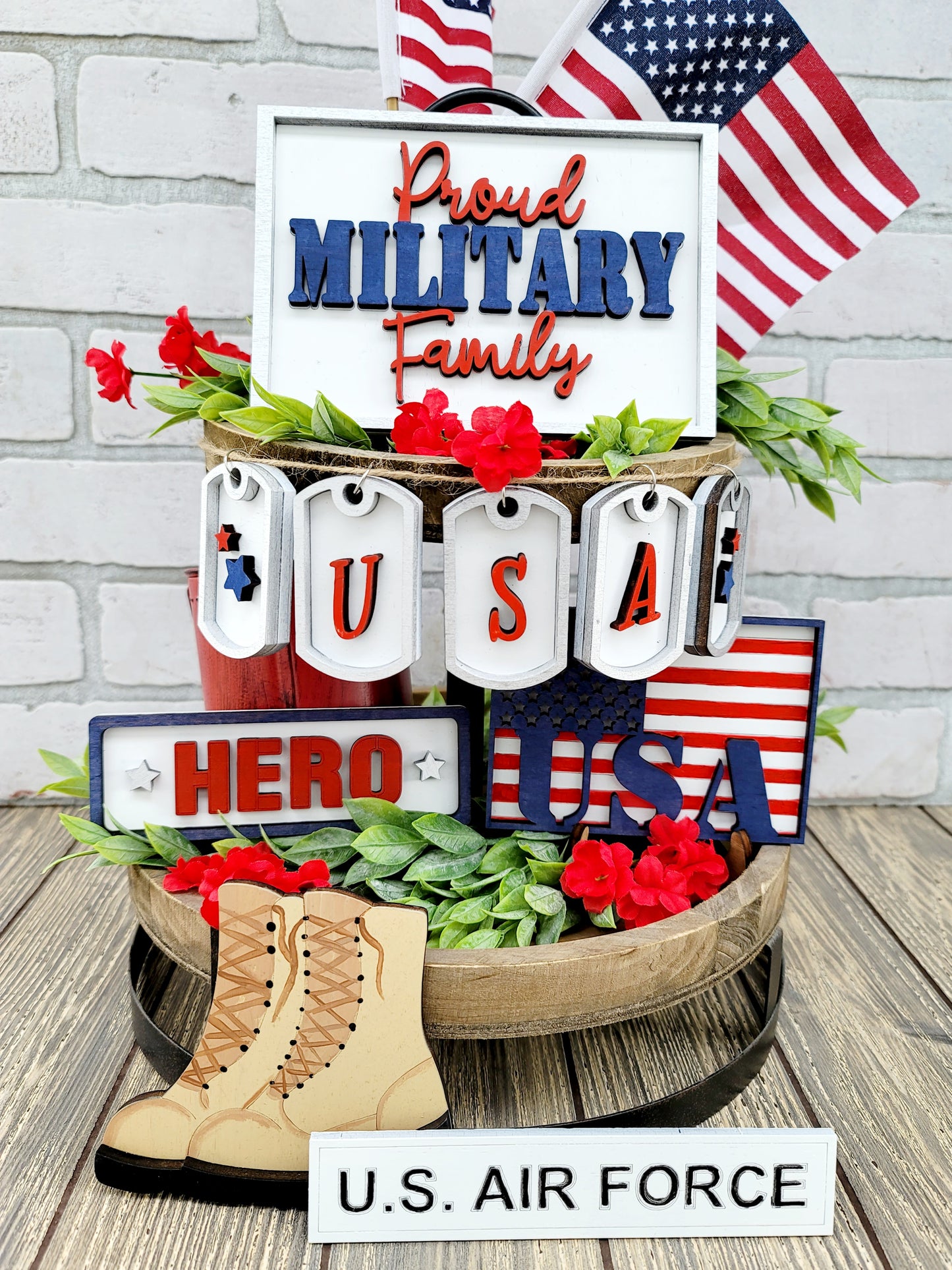 Military Tiered Tray Set