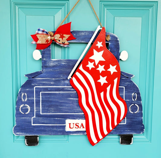 Patriotic Truck Door Hanger