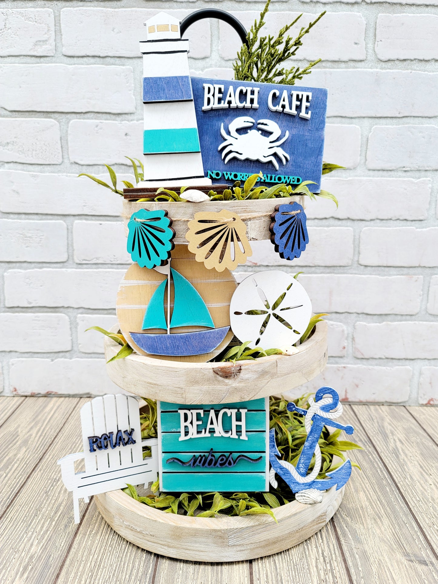Nautical Tiered Tray Set
