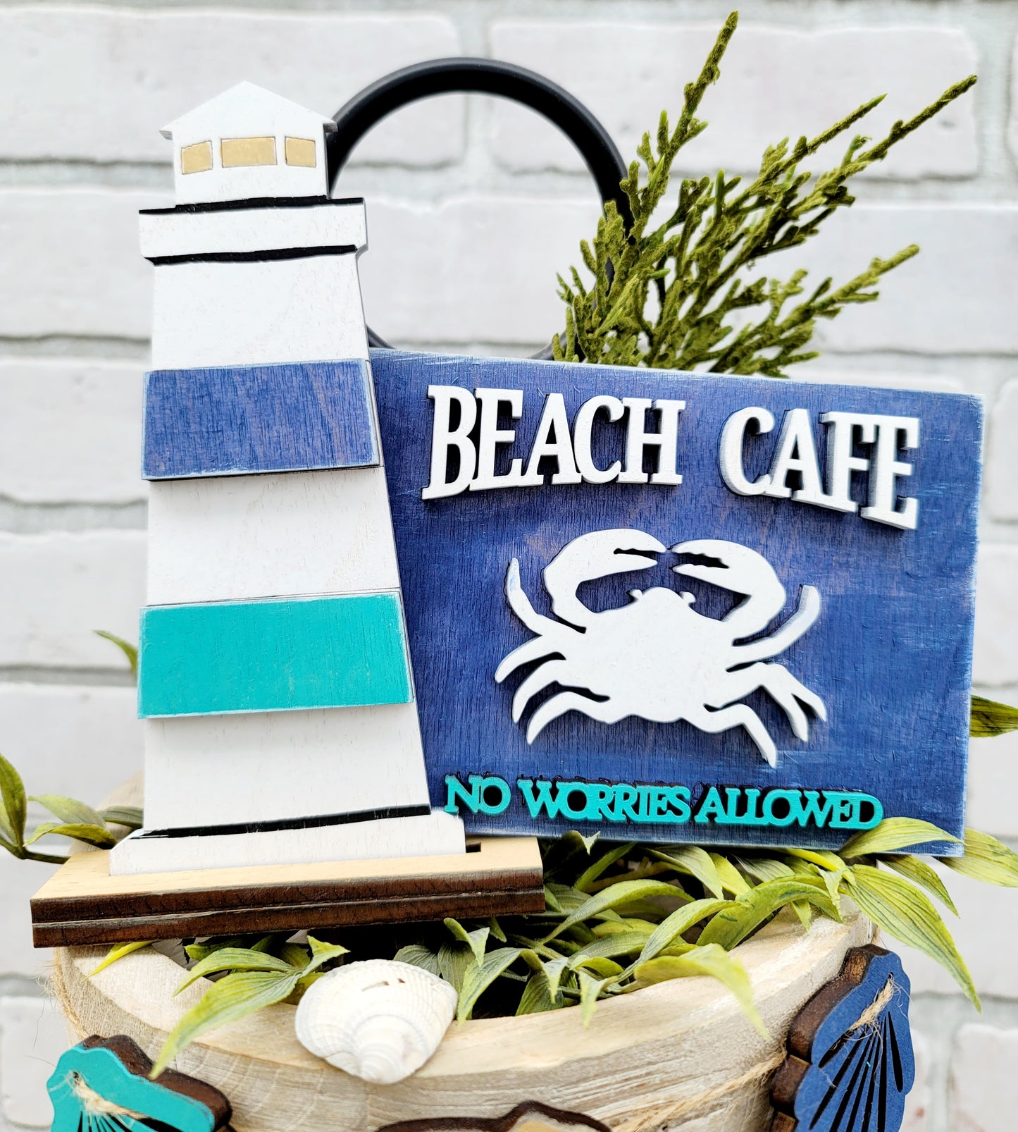 Nautical Tiered Tray Set