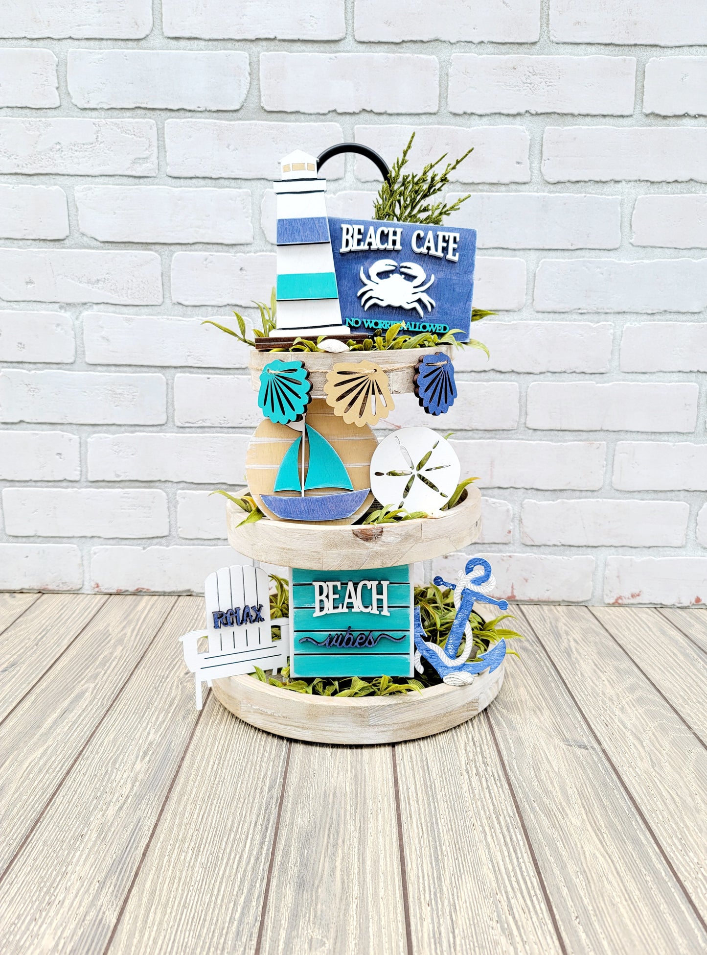 Nautical Tiered Tray Set